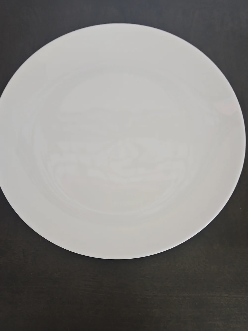 NWOT White Ceramic Dinner Plate From Crate & Barrel